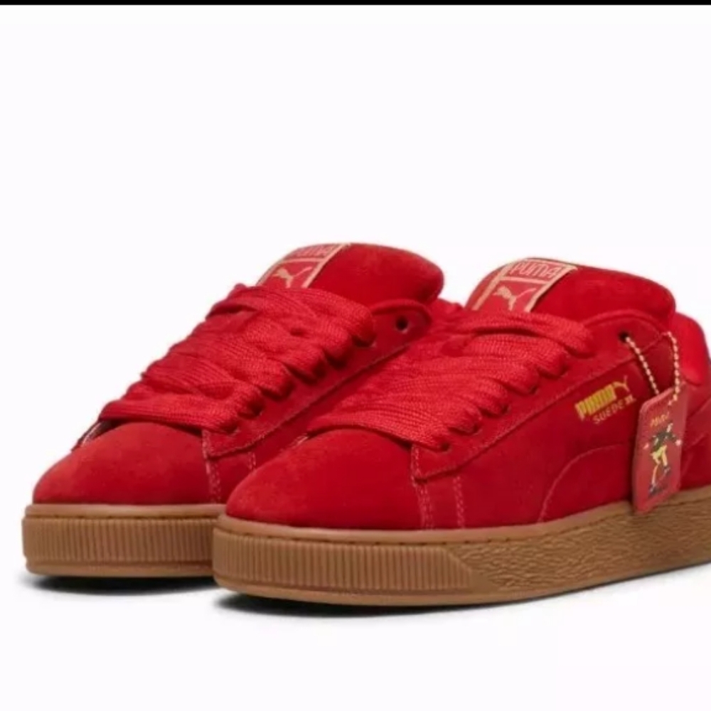 Puma PLAY LOUD Suede XL Red / Gum Low Sneakers 401709_01 Men's - Picture 6 of 8